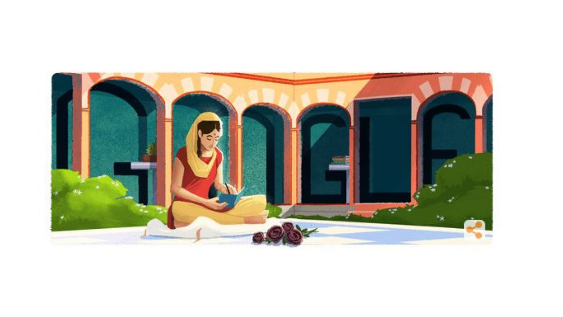 Google celebrates 100th birth anniversary of poet Amrita Pritam.