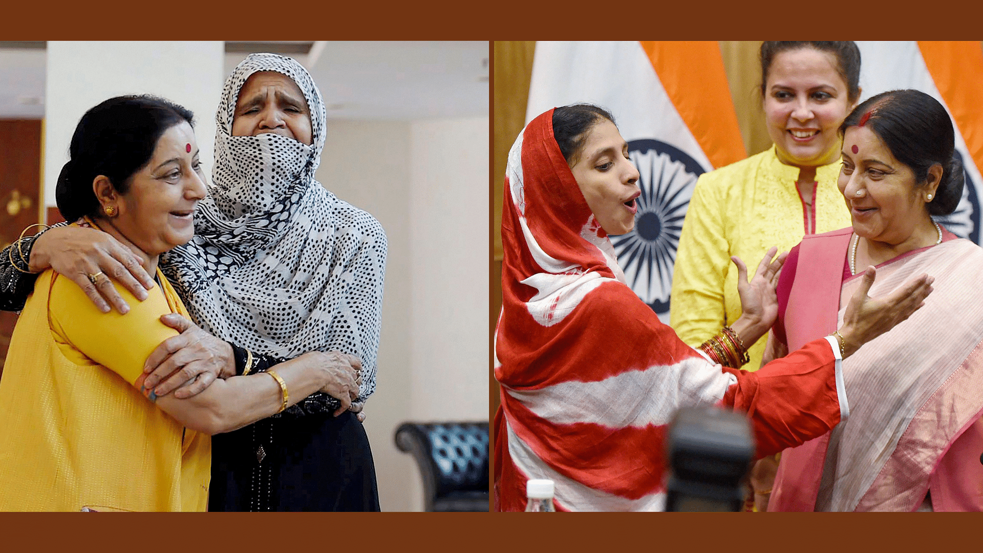Former External Affairs Minister Sushma Swaraj had helped Uzma and Geeta return to their home in India.