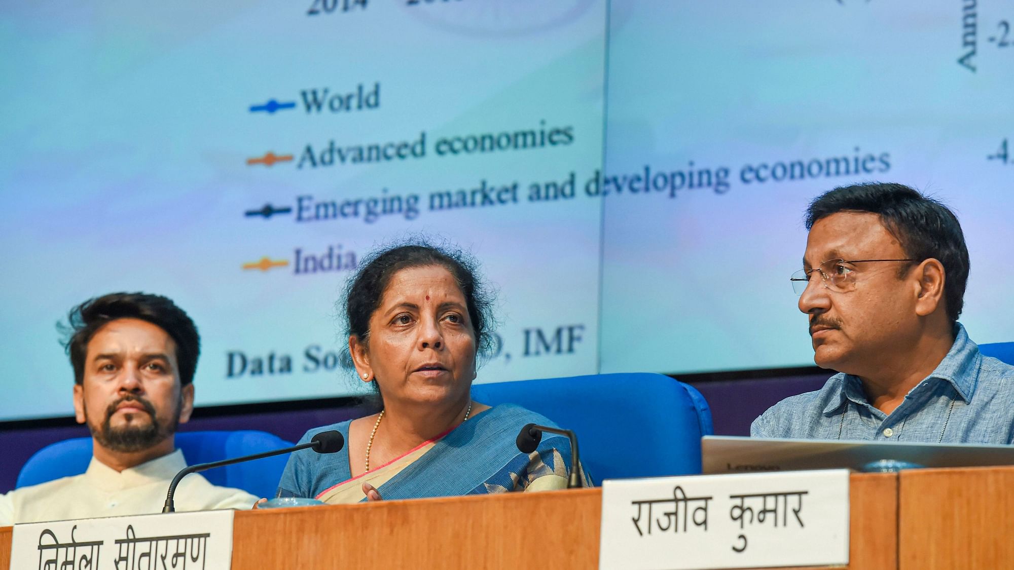 FM Nirmala Sithraman and other officials addressed the media on Friday, 23 August.