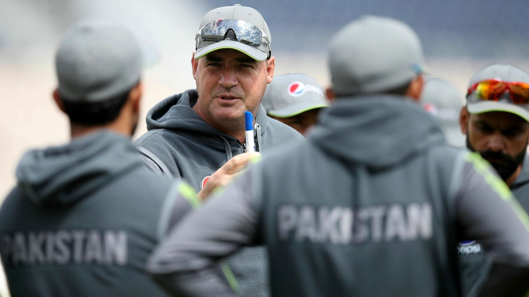 File picture of Pakistan coach Mickey Arthur during a training session with the Pakistani team.