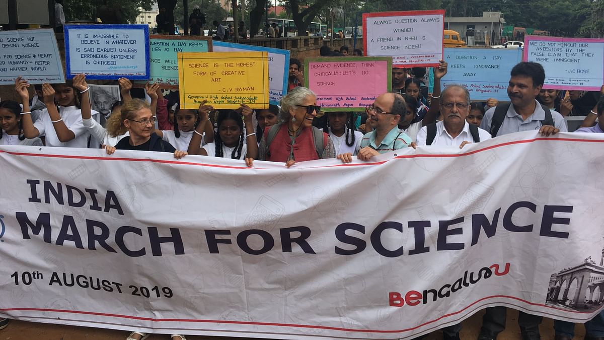 Bengaluru’s March for Science demanded 10% of the budget be diverted to education, with 3% for science and tech.