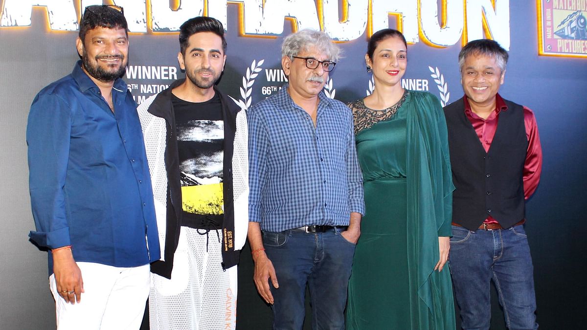 Ayushmann, Tabu, Sriram Celebrate National Awards for ‘Andhadhun’