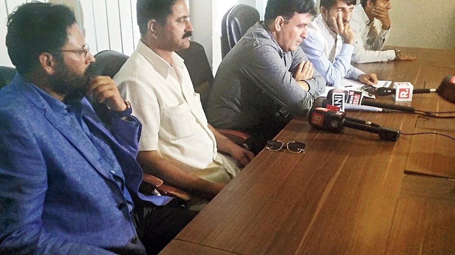 Why were these ‘unknown’ five men allowed to hold a press conference in Srinagar? 