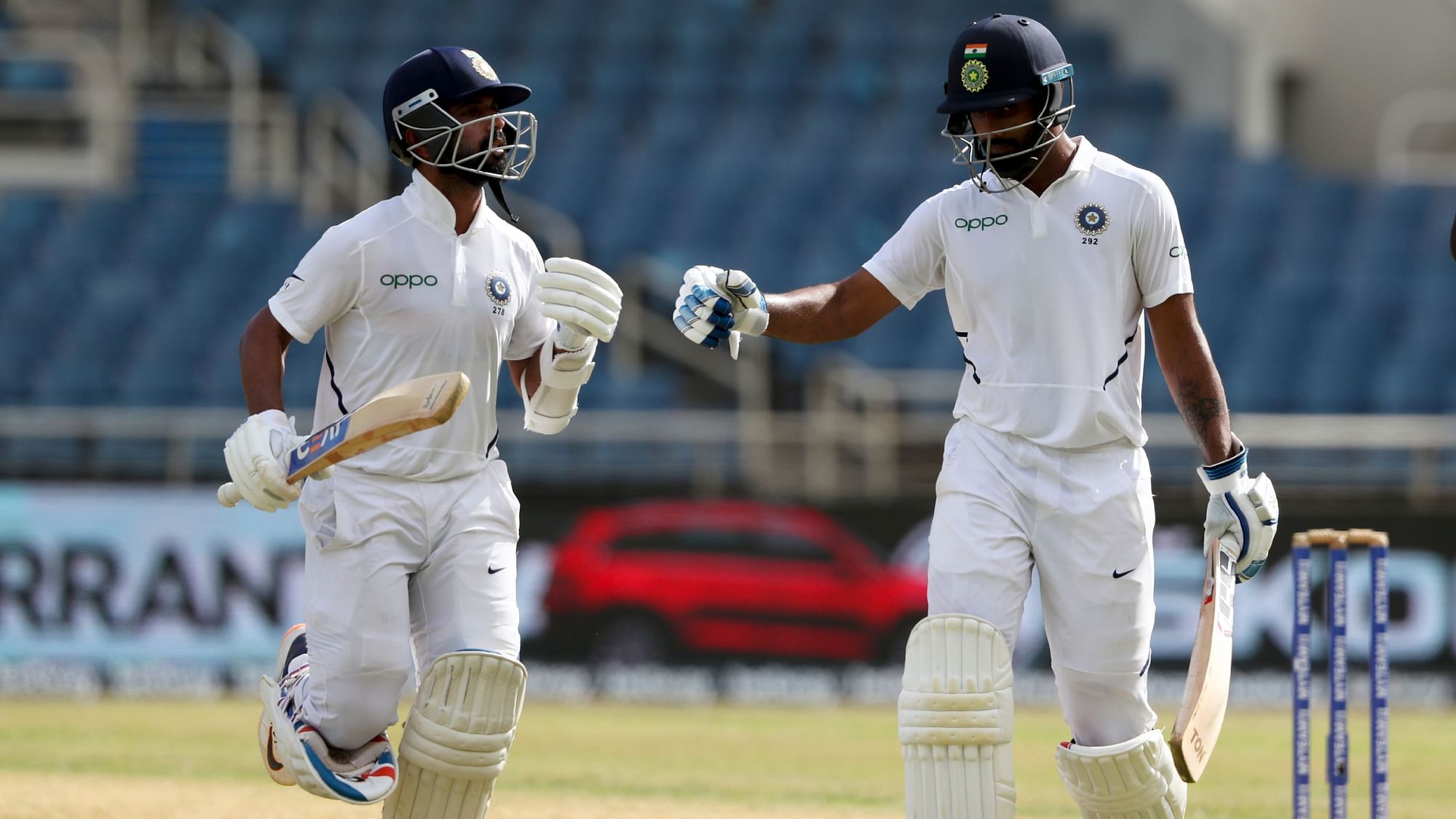 In-form Rahane (64 not out) and Vihari (53 not out) put up a stand of&nbsp;unbeaten 111-runs.
