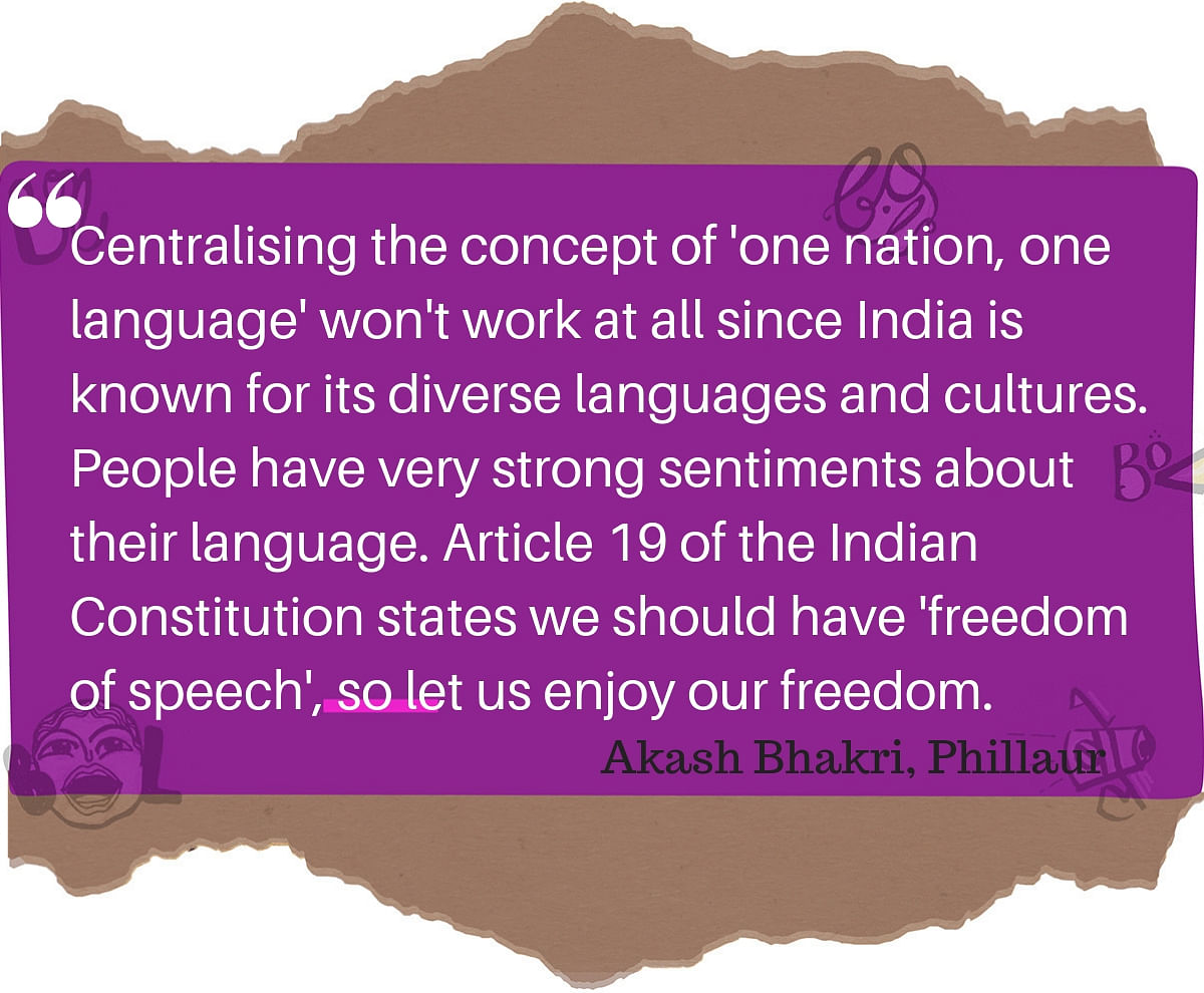 The Quint reached out to its readers for their thoughts on ‘one nation, one language.’