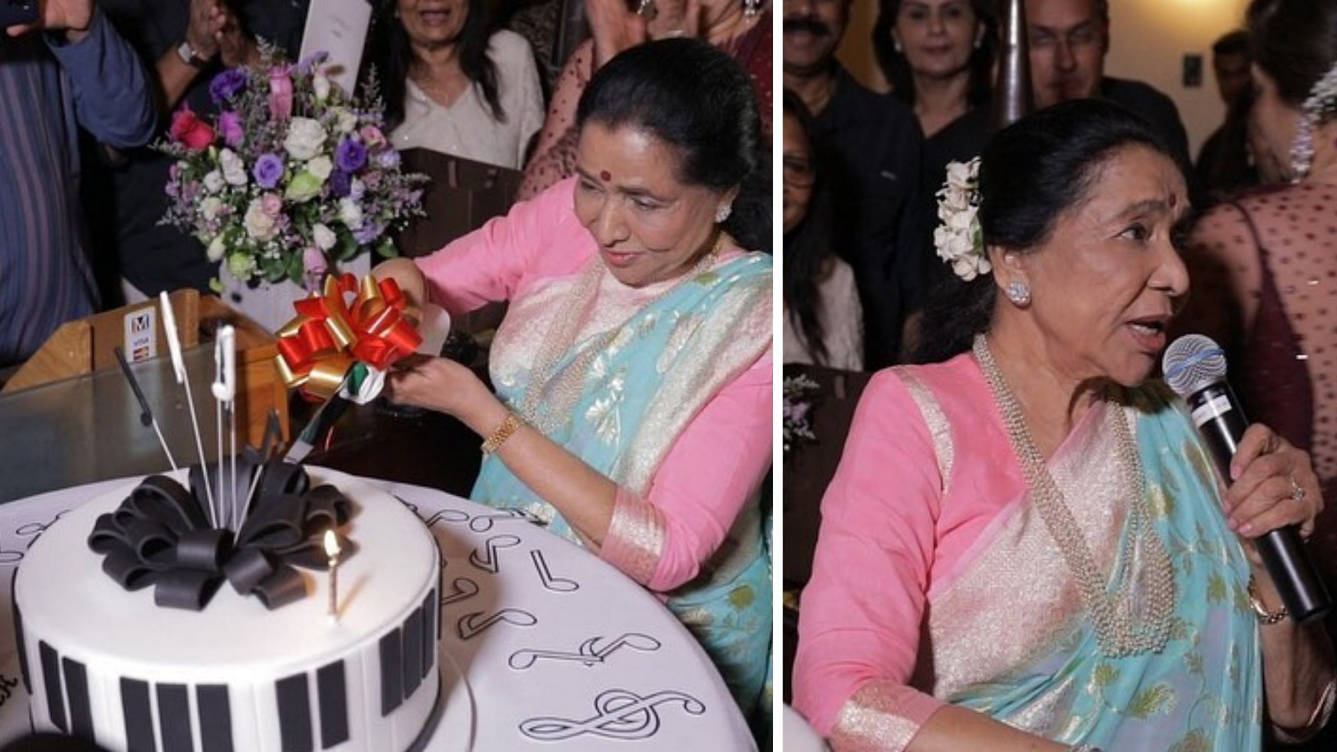 Asha Bhosle celebrates her birthday in Dubai.