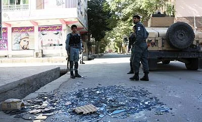 Explosion near government offices rocks Kabul. (Xinhua/Rahmat Alizadah/IANS)