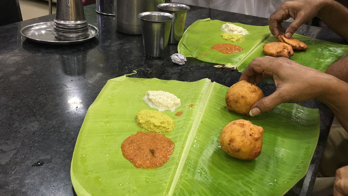 Balaji Bhavan has ditched plastic and returned to the good old days of serving food on banana leaves.