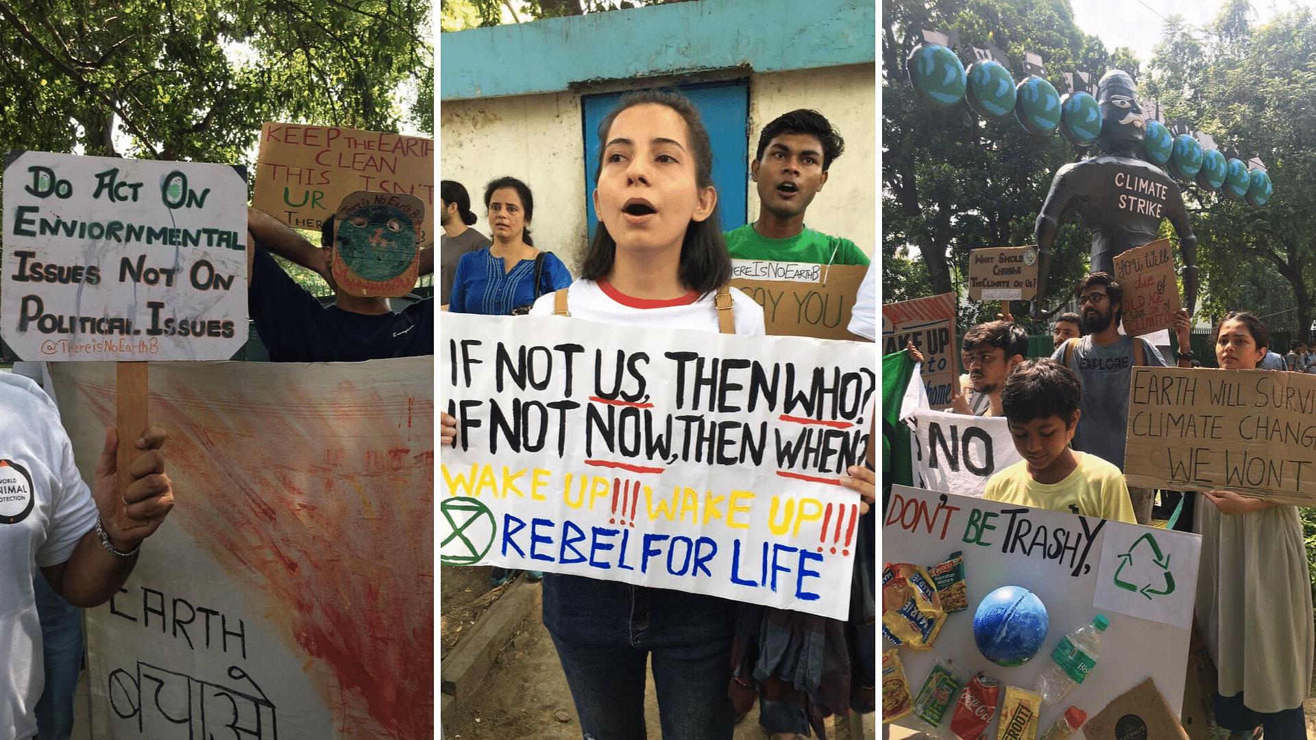 Hundreds of children in Delhi kicked off what are set to be the largest global climate protests in history.