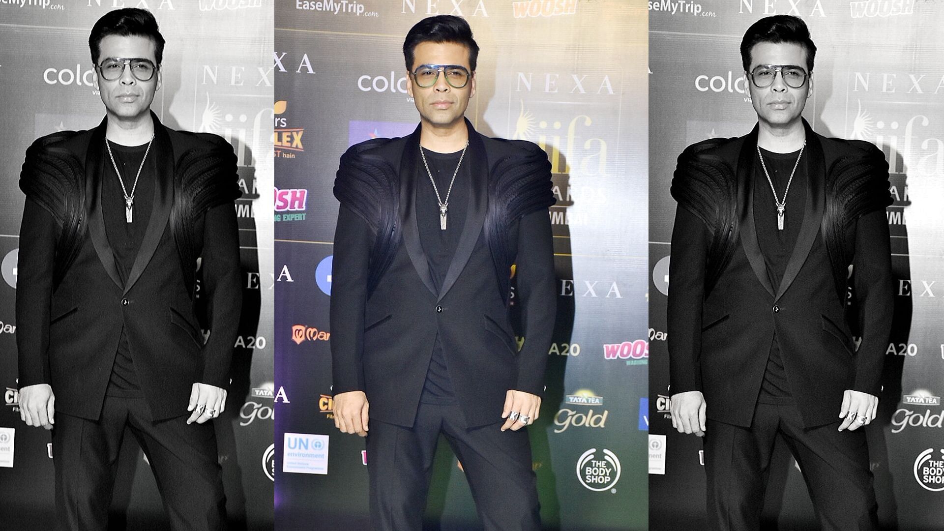 Karan Johar at a Bollywood awards show.