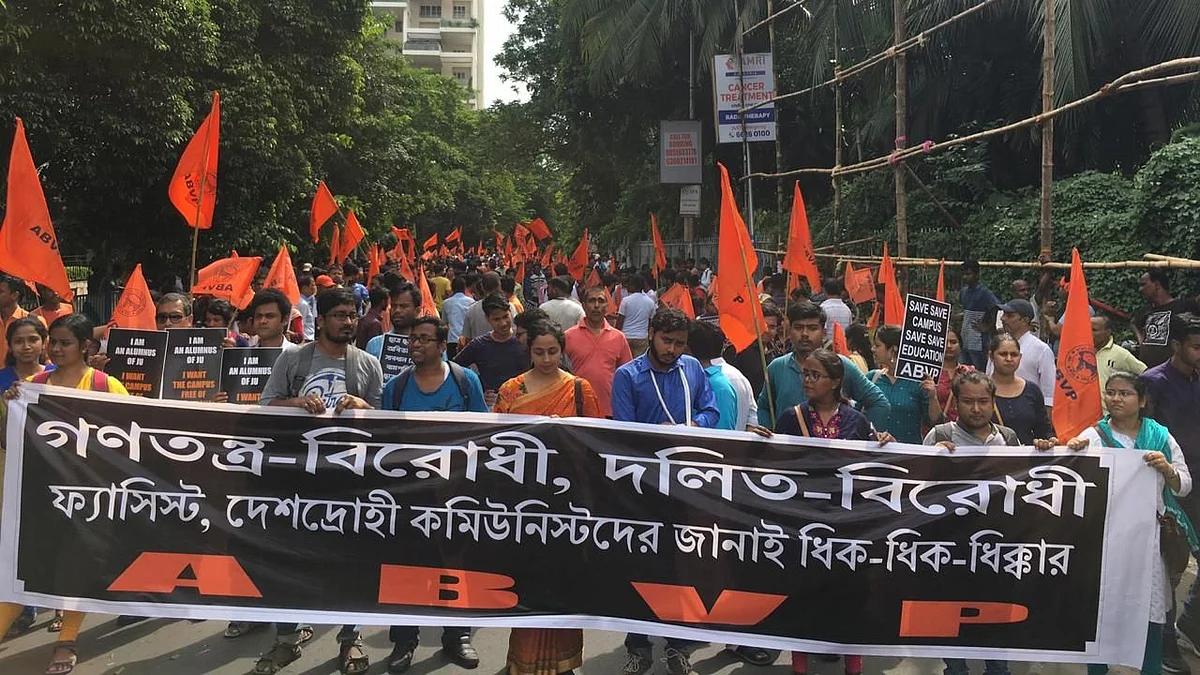 ABVP march heading towards 