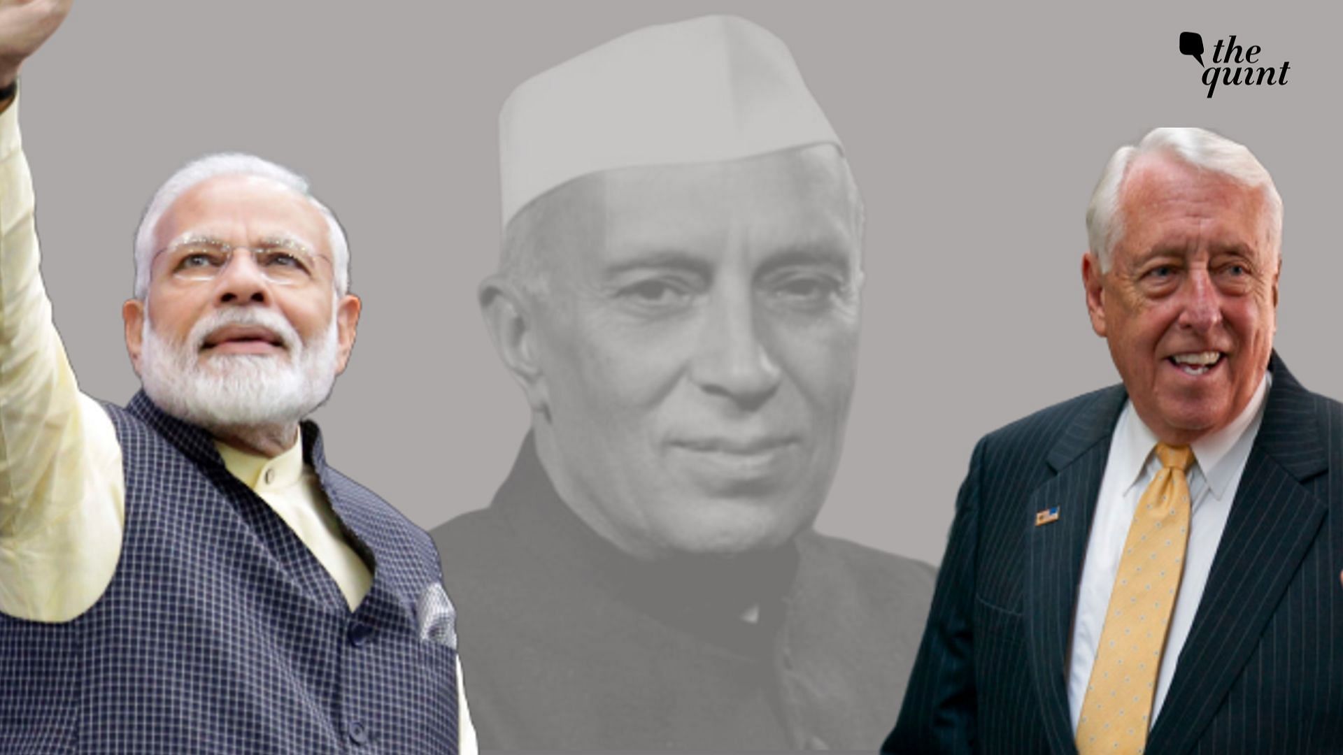 Hoyer, in his address next to Modi, brought up Gandhi’s teachings and even Jawaharlal Nehru’s vision.