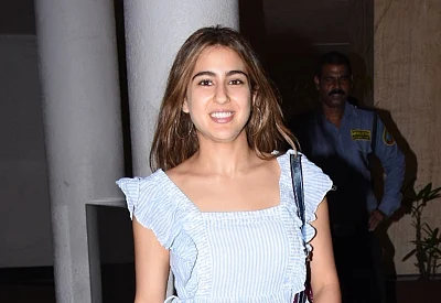 Mumbai: Actress Sara Ali Khan seen at fashion designer Manish Malhotra