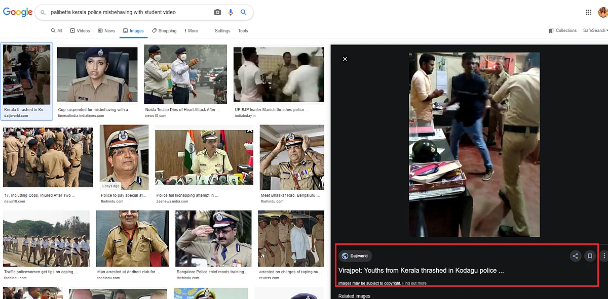 Did Cops Thrash A Youth For Riding Without Helmet? No, It’s False