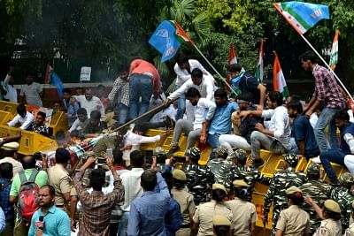66 Youth Congress workers detained after scuffle with cops