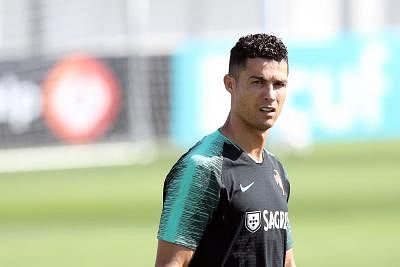 Cristiano Ronaldo. (Photo by Pedro Fiuza/Xinhua/IANS)