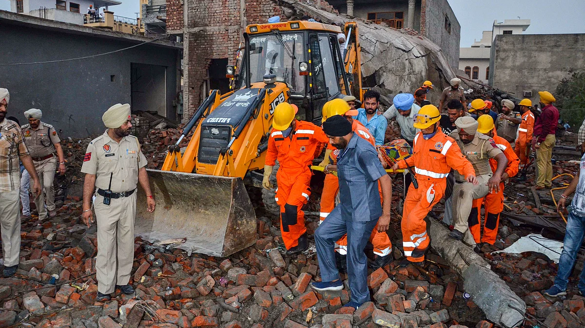 Several were killed in an explosion at a firecracker factory in Batala city in Punjab.