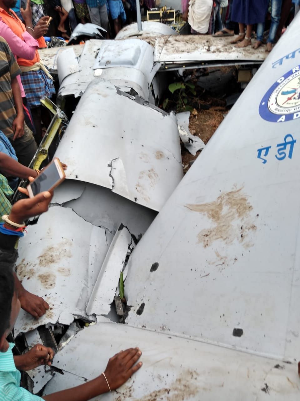 The UAV, named Tapas-04 ADE, crashed into a farmland in Kudapur village in the area.