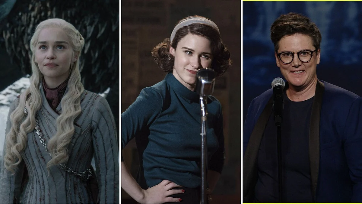Stills from <i>Game of Thrones</i>, <i>The Marvelous Mrs Maisel</i> and <i>Nanette</i>.