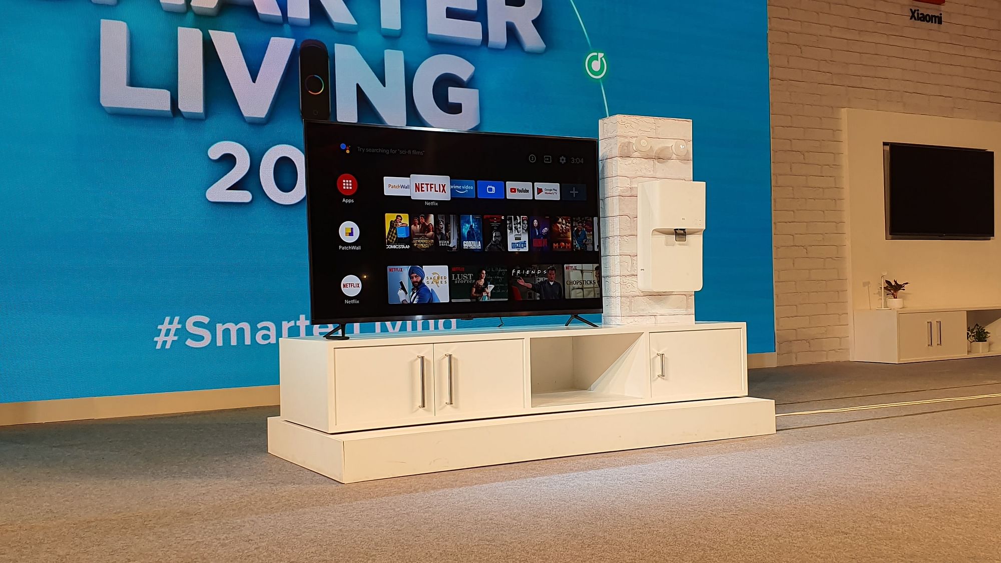 The Xiaomi Mi TV 65-inch and the the Mi Smart Water Purifier.