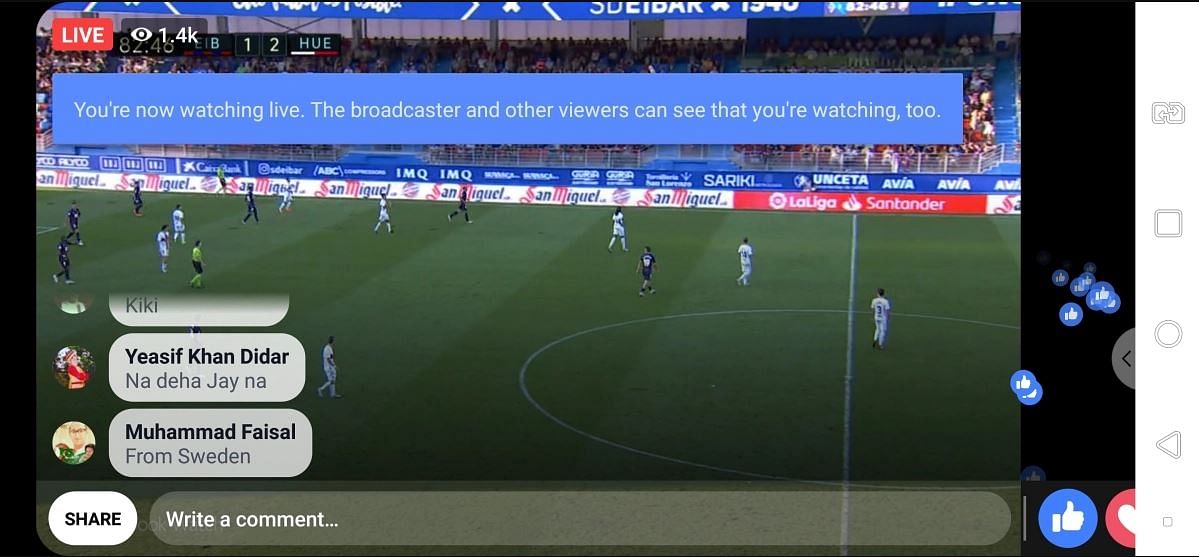 The social networking platform has sole access in India to stream La Liga live football matches this year.