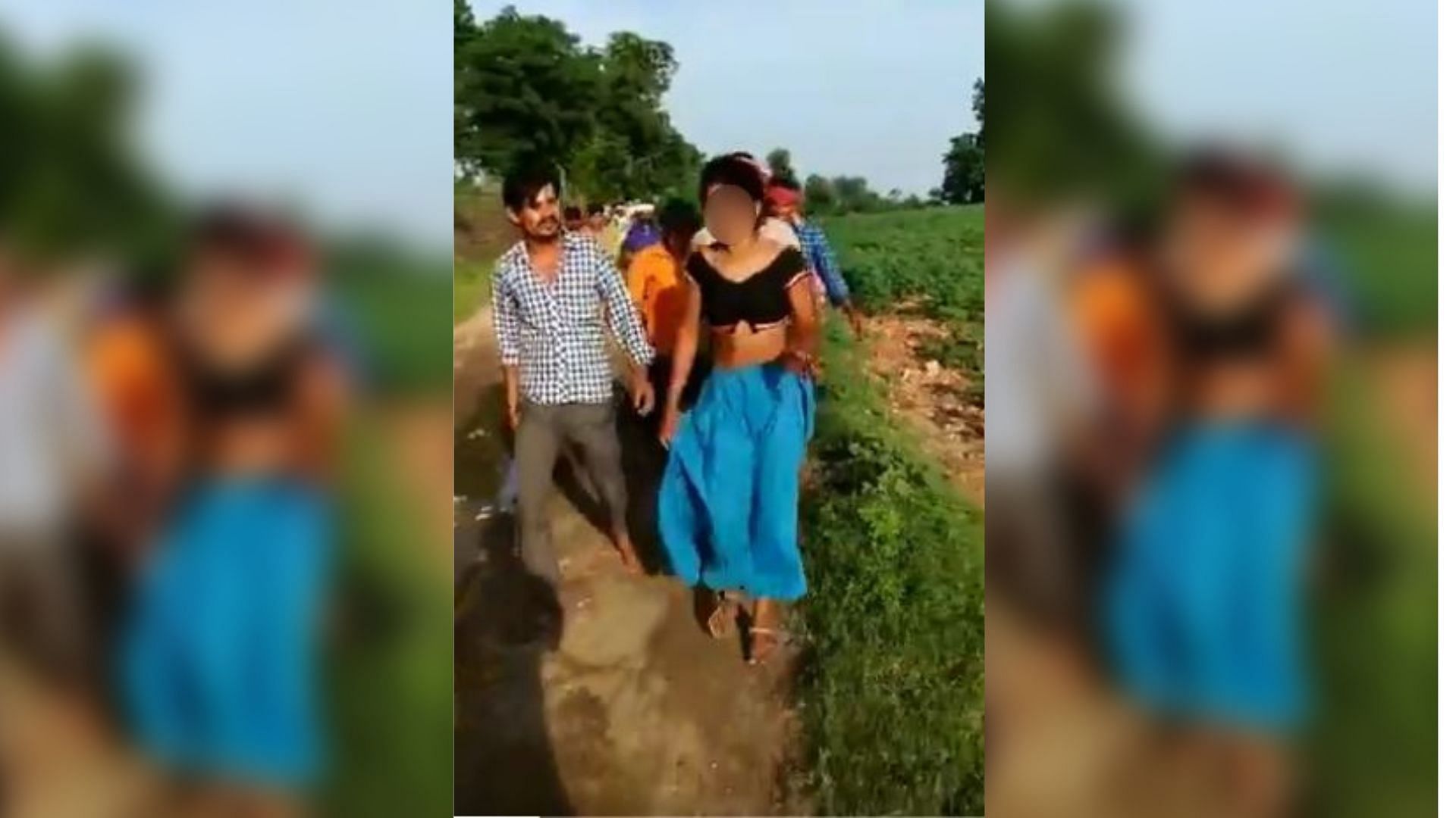 A 19-year-old tribal woman was allegedly beaten up and paraded half-naked by the members of her community.