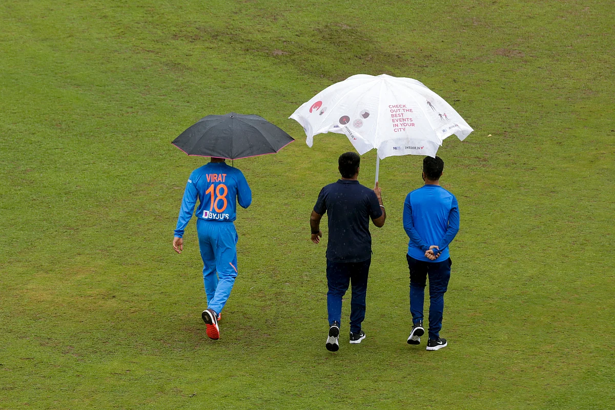 The first T20 International between India and South Africa was abandoned due to rain at Dharamshala. 