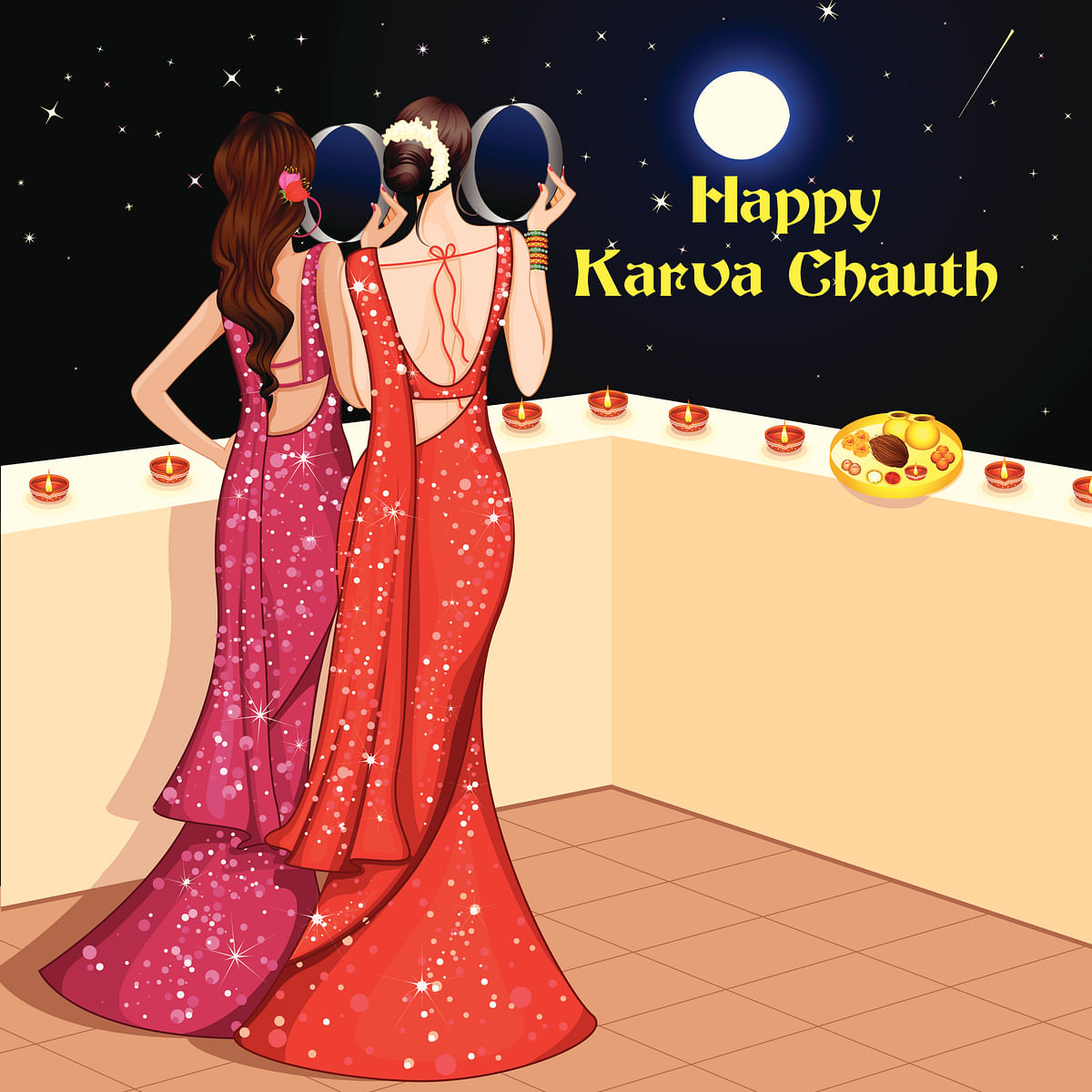 The fast is observed on Chauth or the fourth day after the Purnima of Kartik month in the Hindu calendar. 