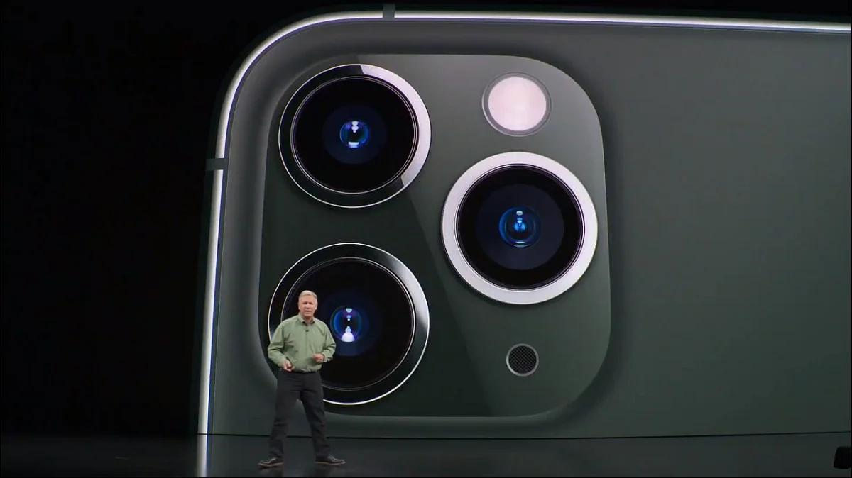 Phil Schiller announcing the iPhone 11 Pro series.