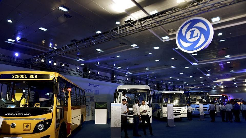 Ashok Leyland’s variety of trucks displayed at the AUTOEXPO in Chennai. (Image used for representational purposes)