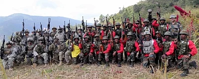 Uttarakhand: Soldiers after completion of Indo-US joint military exercise in Uttarakhand on Sept 27, 2016. (Photo: IANS/DPRO)