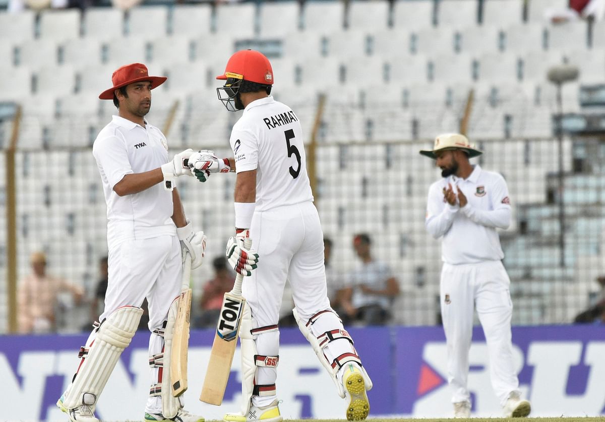 Rahmat’s 102 and Asghar’s 88 not out led Afghanistan to 271-5 at stumps in the one-off Test against Bangladesh.