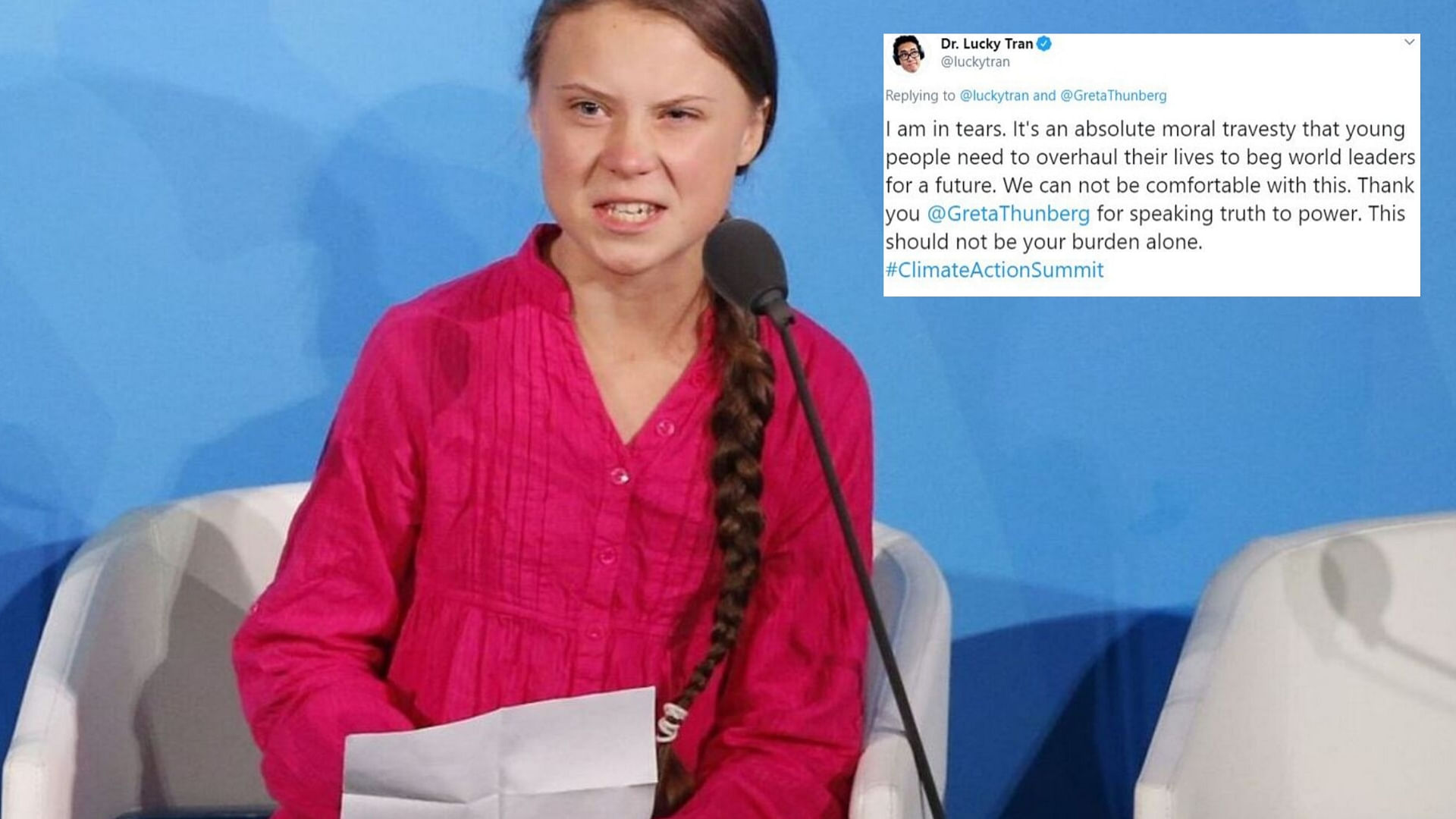 Twitter breaks after Greta Thunberg’s speech at UN.