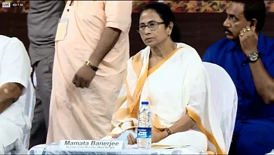 Kolkata: West Bengal Chief Minister Mamata Banerjee during inauguration of Sri Chaitanya Mahaprabhu Museum in Kolkata on Aug 13, 2019. (Photo: IANS)