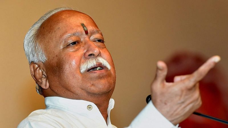 File image of RSS chief Mohan Bhagwat.