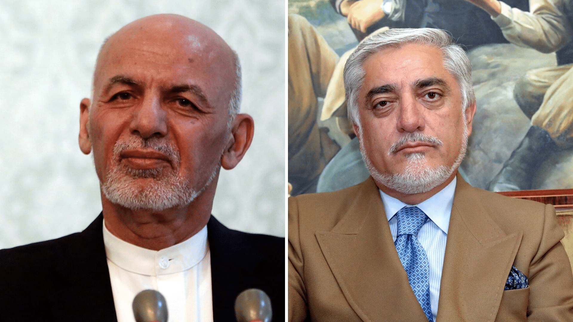 The leading contenders are incumbent President Ashraf Ghani and his partner in the government , Abdullah Abdullah.