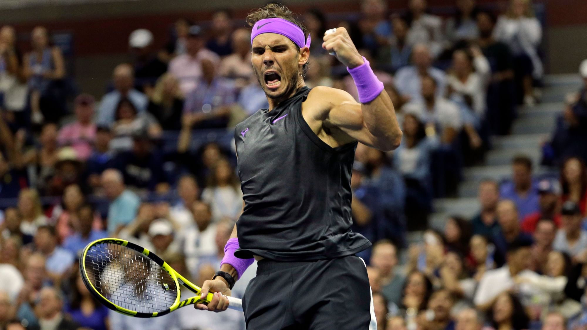  Nadal battled past Marin Cilic 6-3, 3-6, 6-1, 6-2 to reach the last eight at the Flushing Meadows for the ninth time.