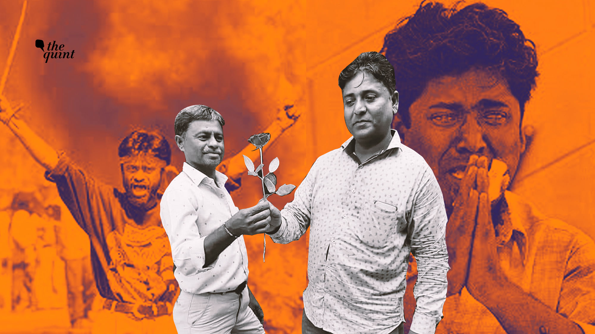Qutubuddin Ansari (right) and Ashok Parmar (left) were the iconic (and infamous) faces of the Gujarat riots in 2002.