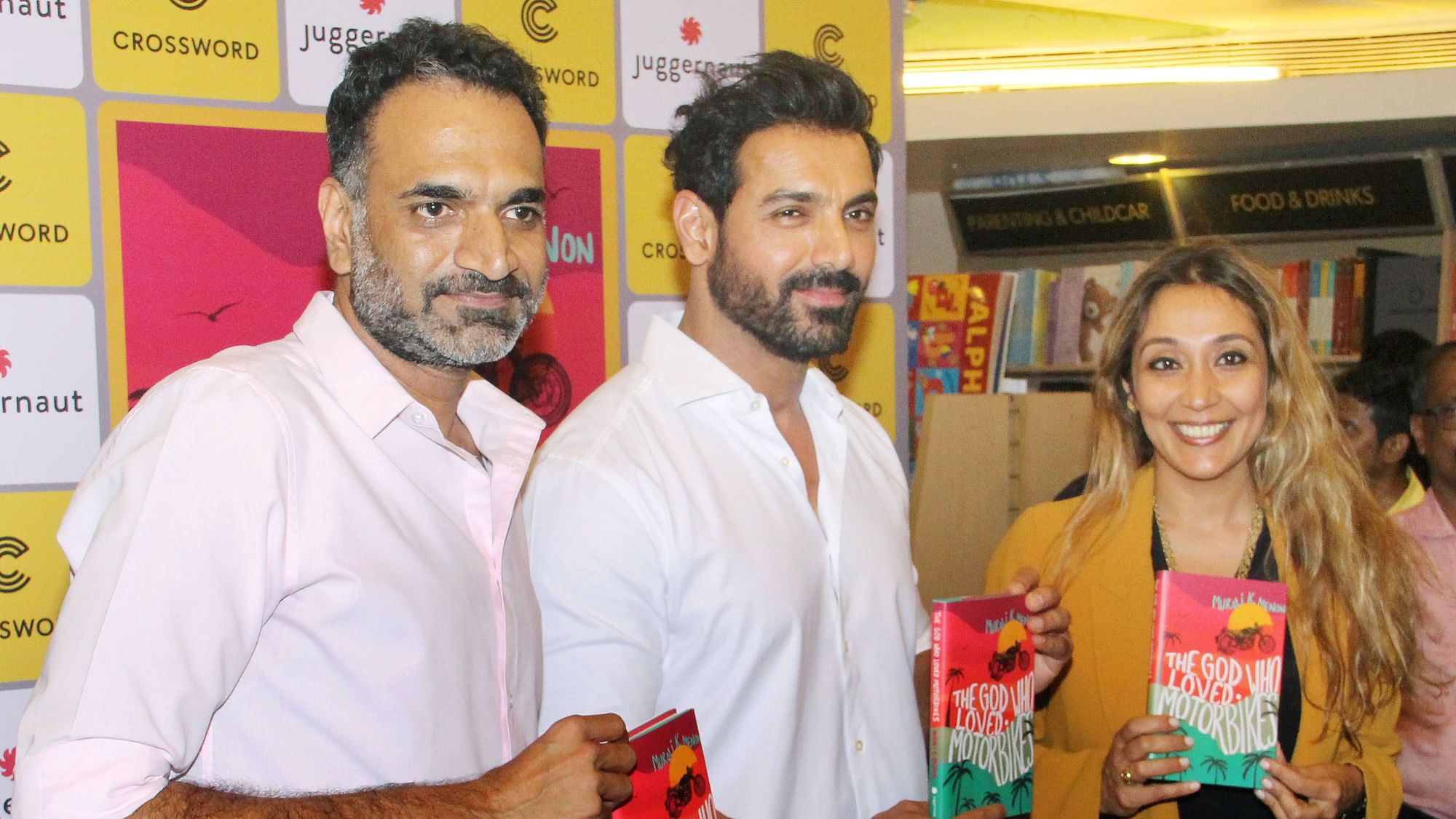 John Abraham at the book launch of <i>The God Who Loved Motorbikes</i>