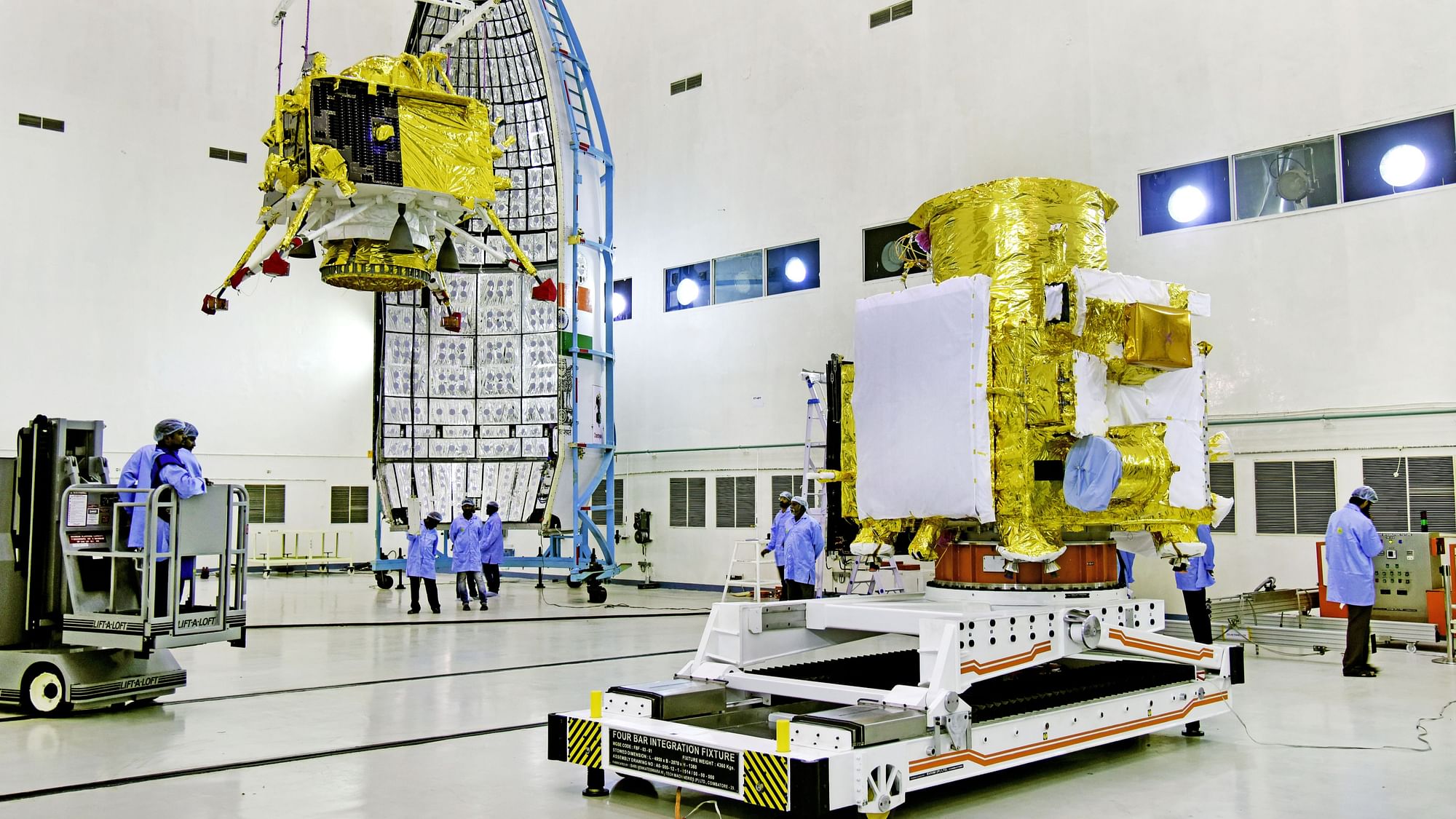 The Chandrayaan-2 payload headed to the Moon.