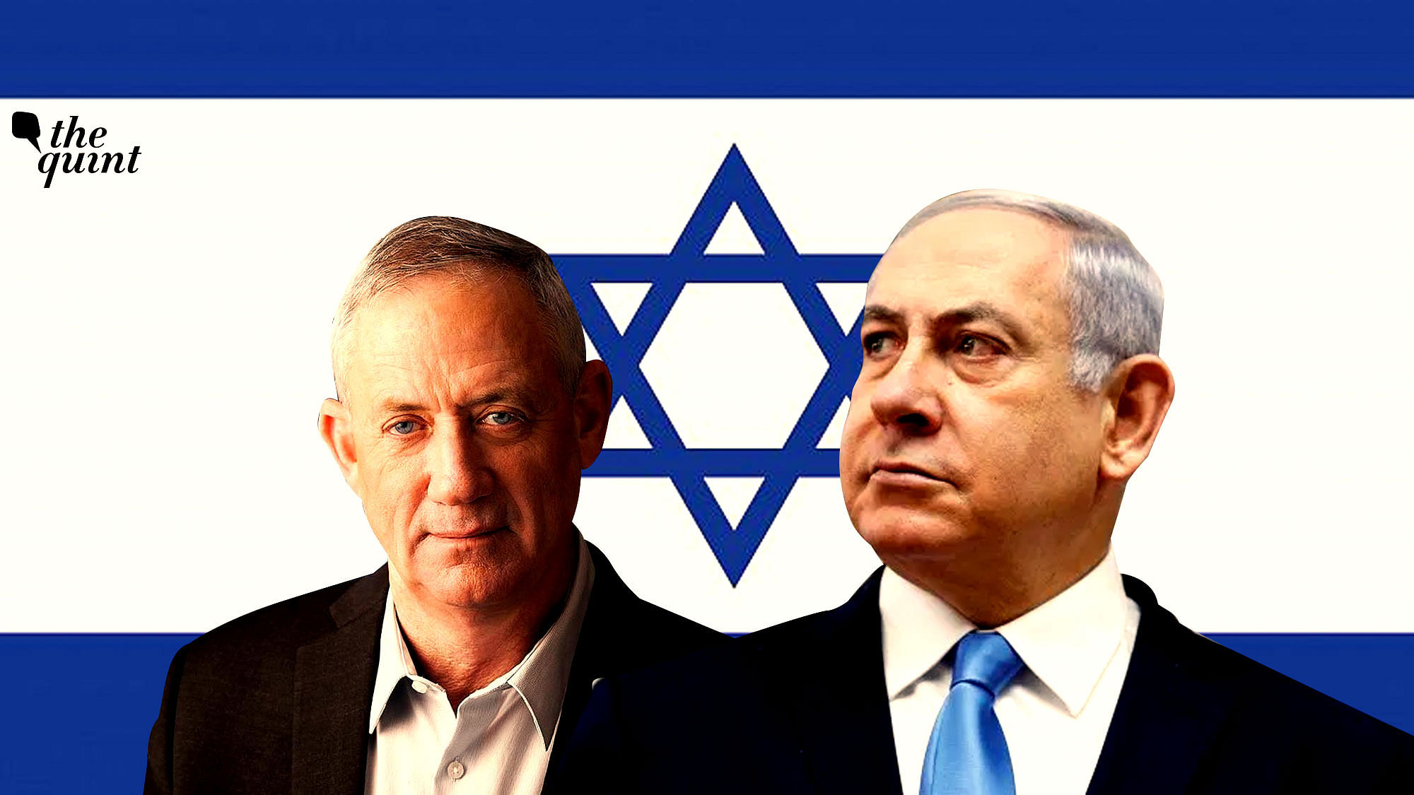 Image of Benny Gantz (L) and Benjamin Netanyahu (R) used for representational purposes.