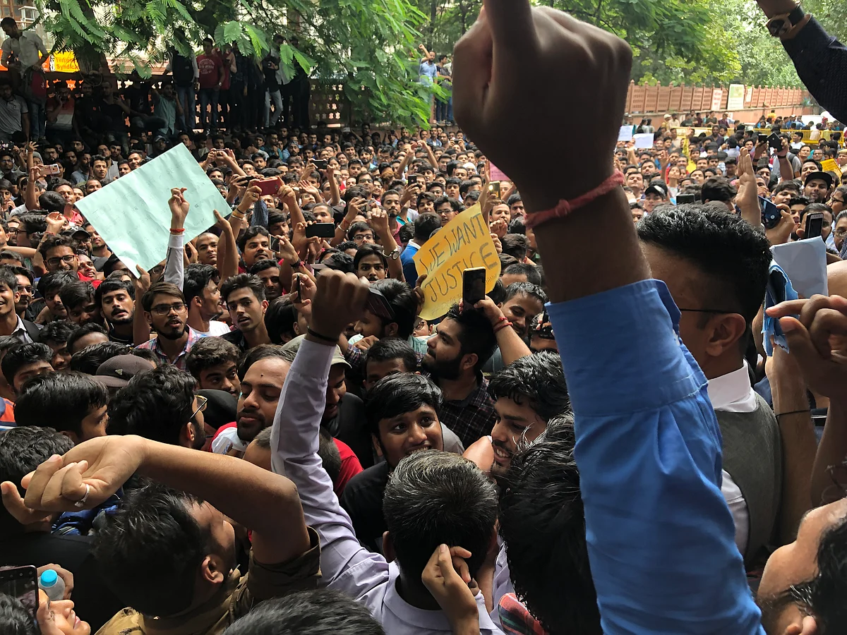 Over 1,000 ICAI Students Protest Demanding Rechecking of ...