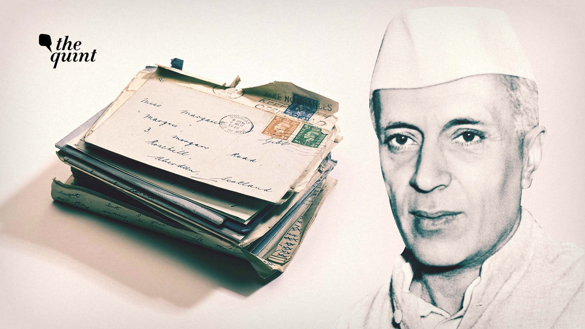 Image of Nehru and letters used for representational purposes.