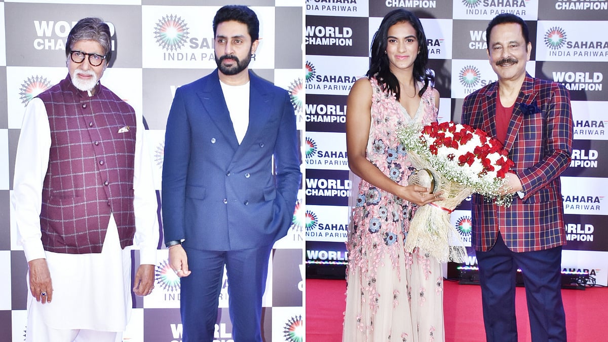 In Pics Amitabh Bachchan Felicitates Badminton Champion Pv Sindhu In Pics Amitabh Bachchan Felicitates Badminton Champion Pv Sindhu