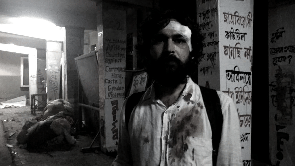 Pawan Shukla, a postgraduate student, says he was assaulted by a ‘Jai Shri Ram’-chanting mob outside his university.