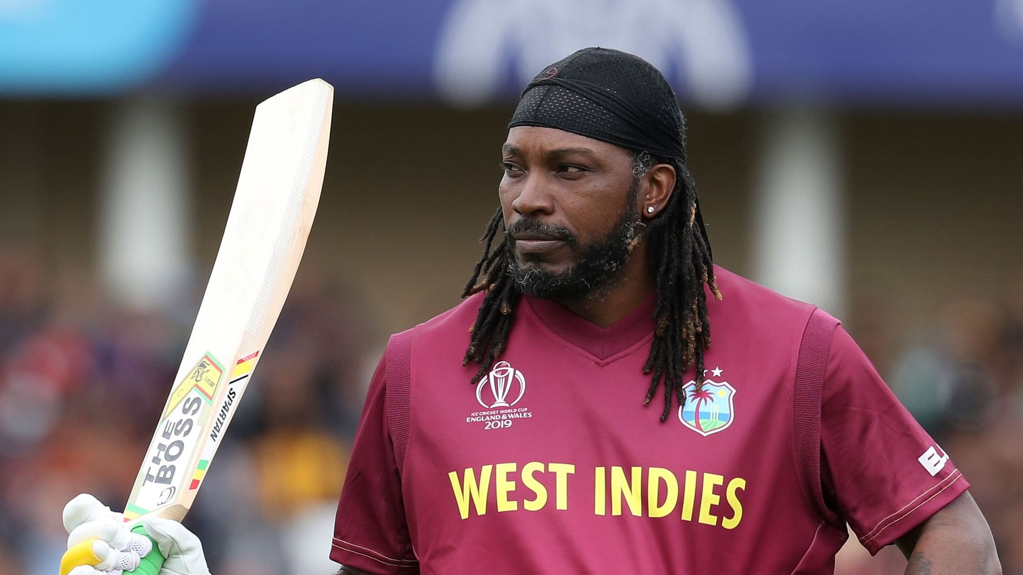 Chris Gayle scored his 22nd T20 hundred against St Kitts and Nevis Patriots in a high-scoring Carribean Premier League game.