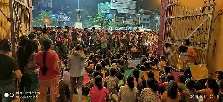 A photo from last night’s protest.