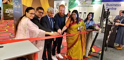 Toronto: High Commissioner of India to Canada, Vikas Swarup at the inauguration of the India Pavilion at the 44th Toronto International Film Festival (TIFF) in Toronto, on Sep 5, 2019. The pavilion will showcase Indian cinema in the overseas market and facilitate new business opportunities. (Photo: Twitter/@HCI_Ottawa)