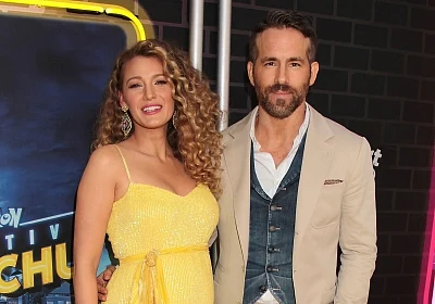 Actor Ryan Reynolds with his wife and actress Blake Lively. (Photo: IANS)