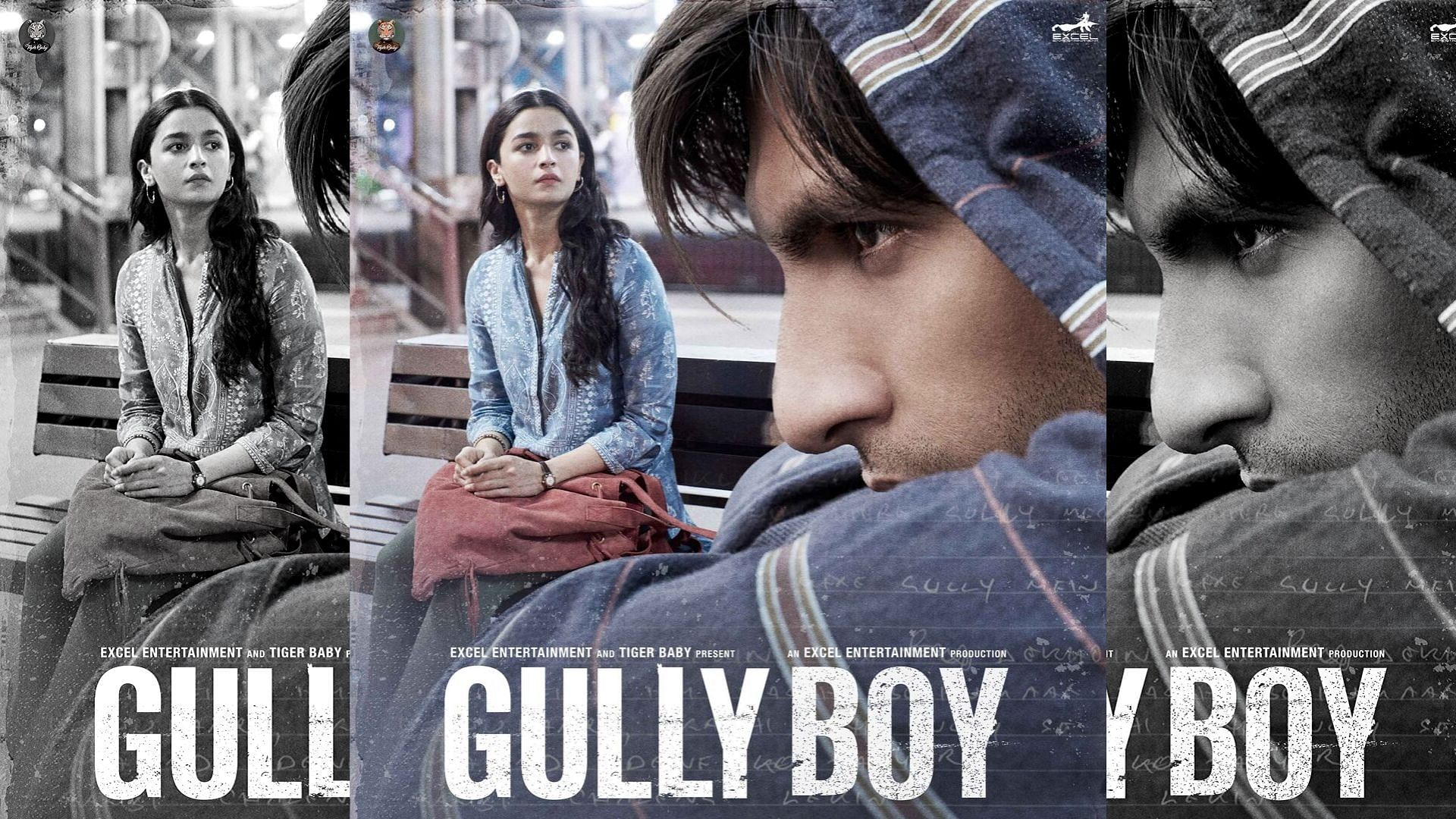 Alia Bhatt and Ranveer Singh on the poster of <i>Gully Boy.&nbsp;</i>